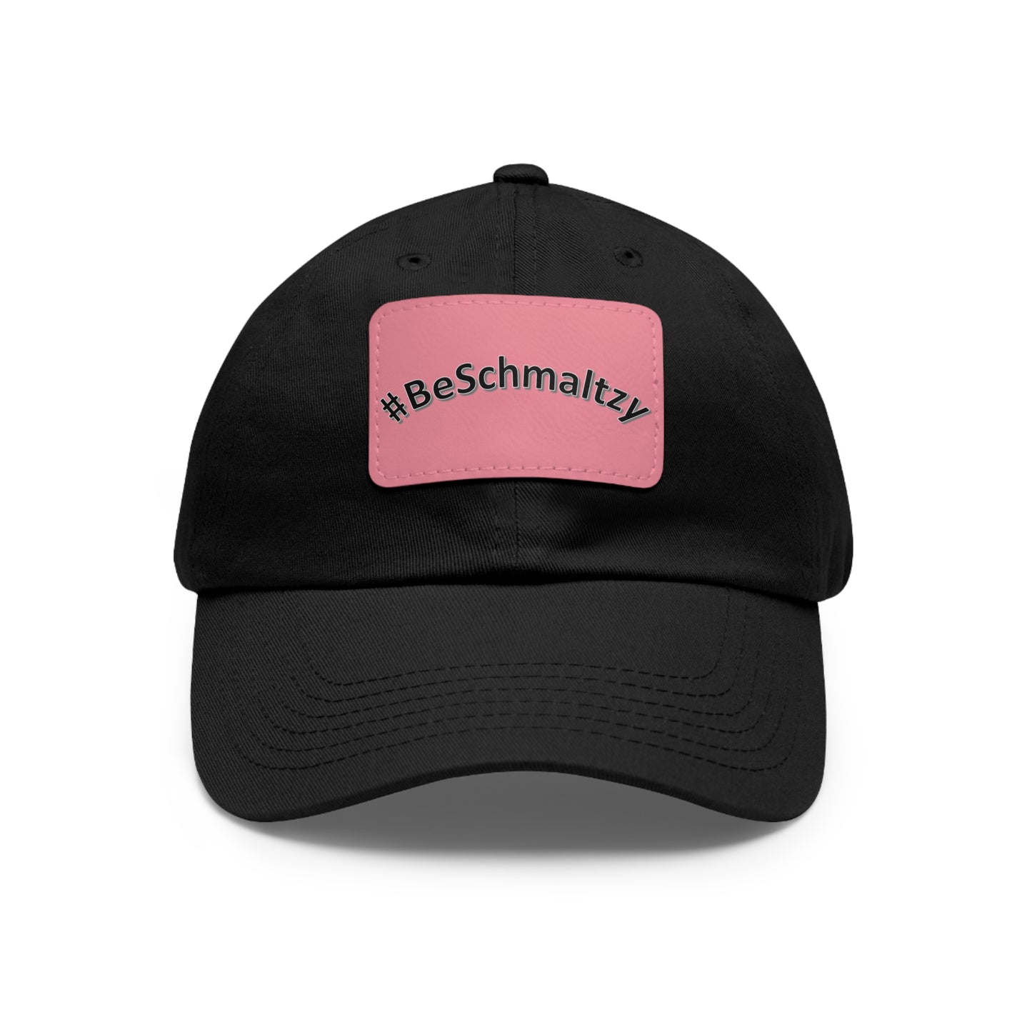#BeSchmaltzy - Hat with Leather Patch (Rectangle)