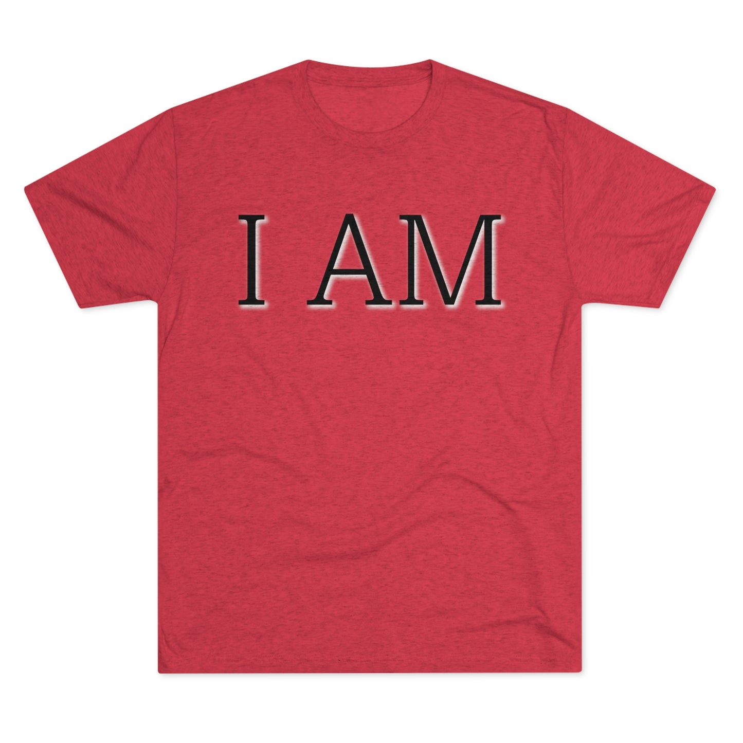 I AM Declaration - Black Letters - Tri-Blend T-Shirt